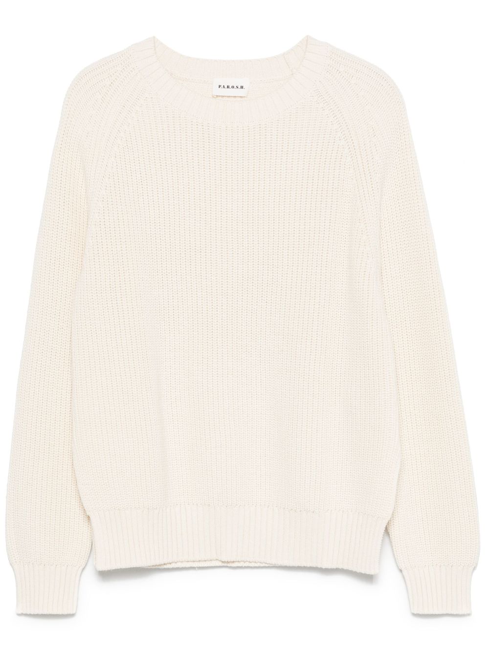 ribbed-knit sweater