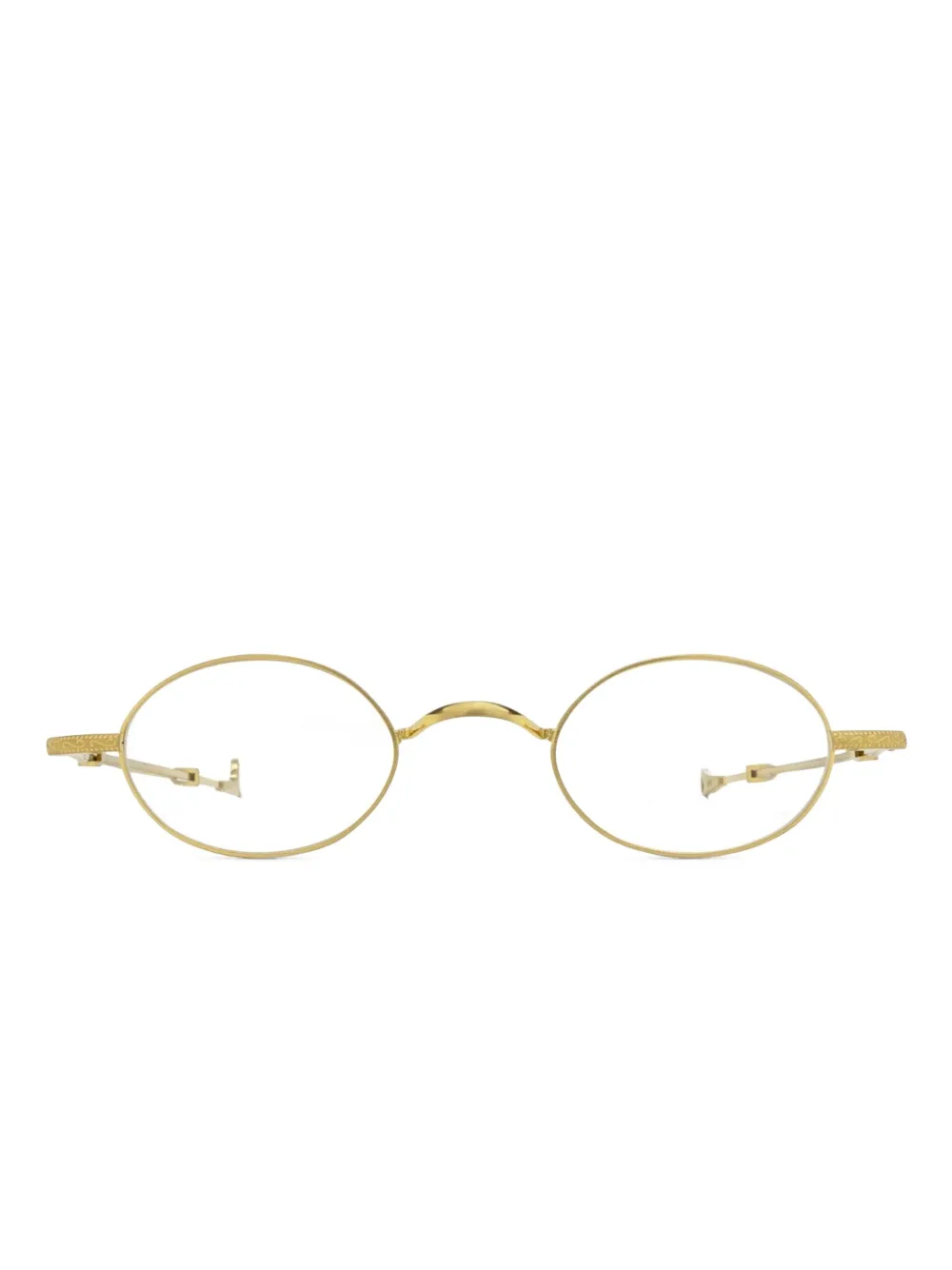 Eyepetizer lunettes de vue Dickey en titane à monture ovale | or | Image 1