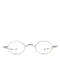 Eyepetizer Dickey titanium oval-frame glasses - Silver