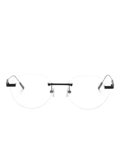 Zegna round-frame glasses