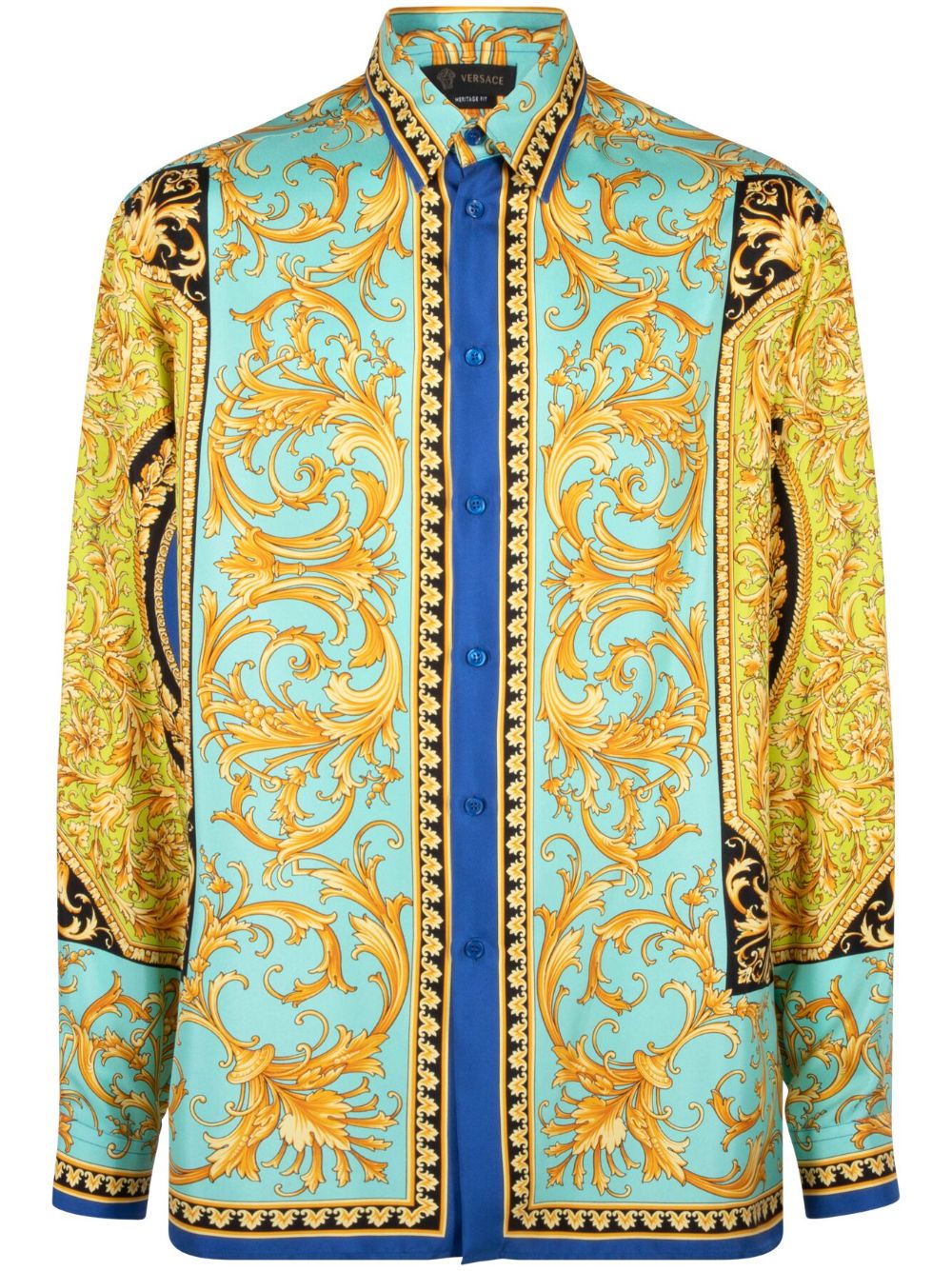 Versace Barocco-print shirt - Blue