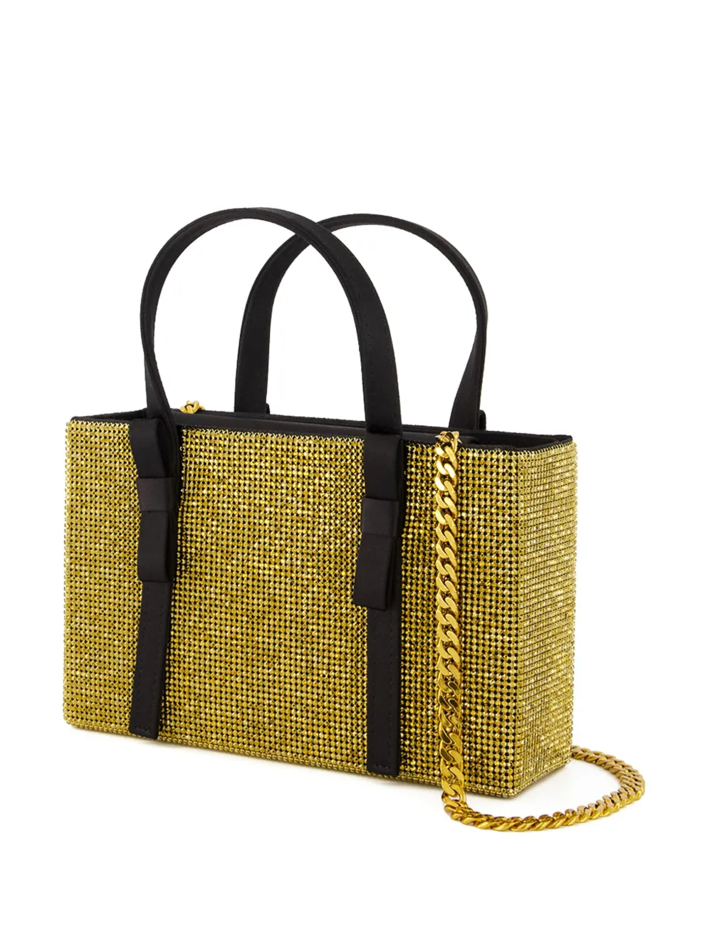 Kara Bow Midi Shopper Bag In Gold