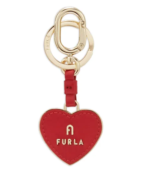 Furla Camelia heart-shaped keyring