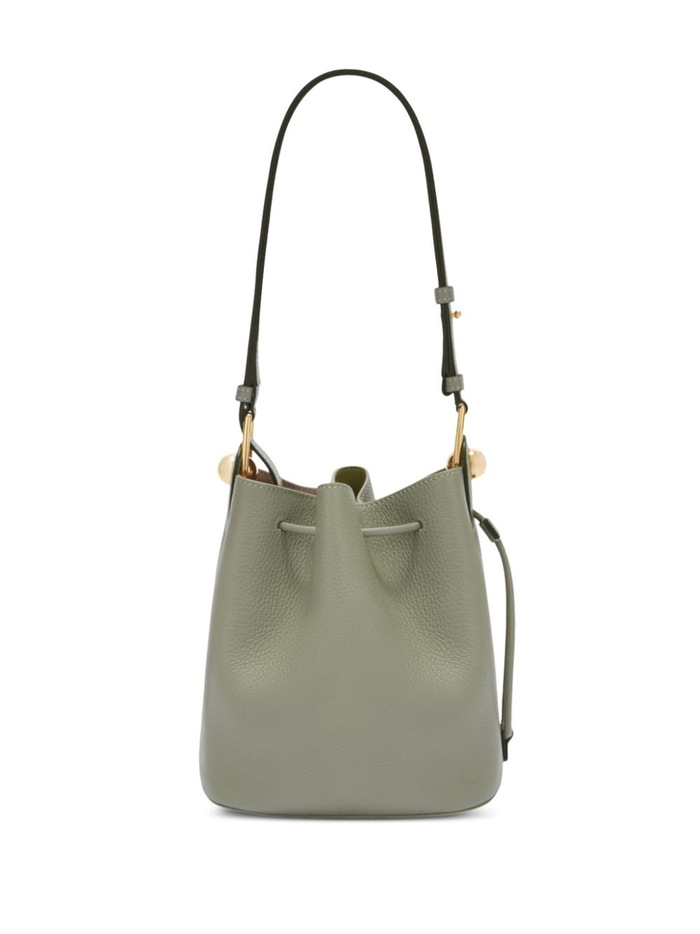 leather bucket bag