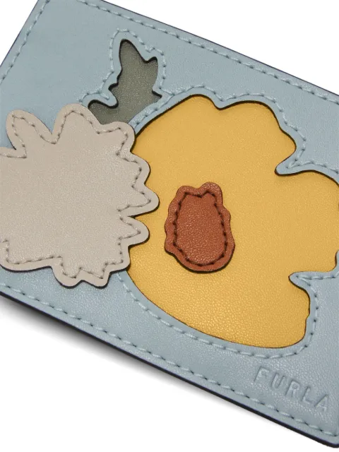 Furla floral-appliqué cardholder WP00473BX31754401 - 3