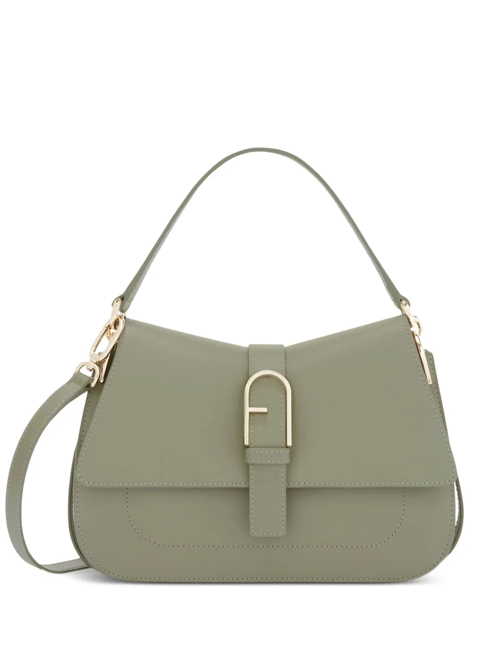 Furla Flow medium shopper Groen