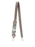 Furla circle-appliqué leather shoulder strap - Grey