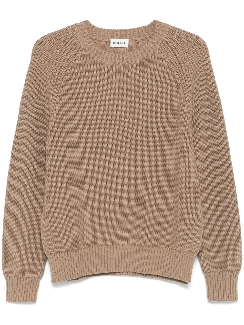 ribbed-knit sweater