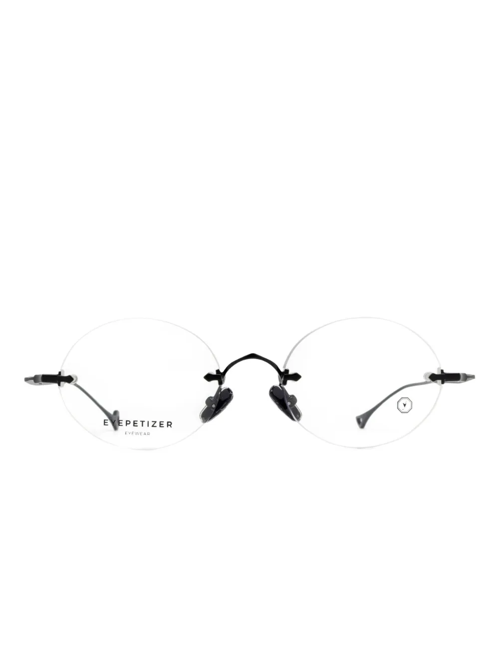 Eyepetizer rimless round-frame glasses | Black | Image 1
