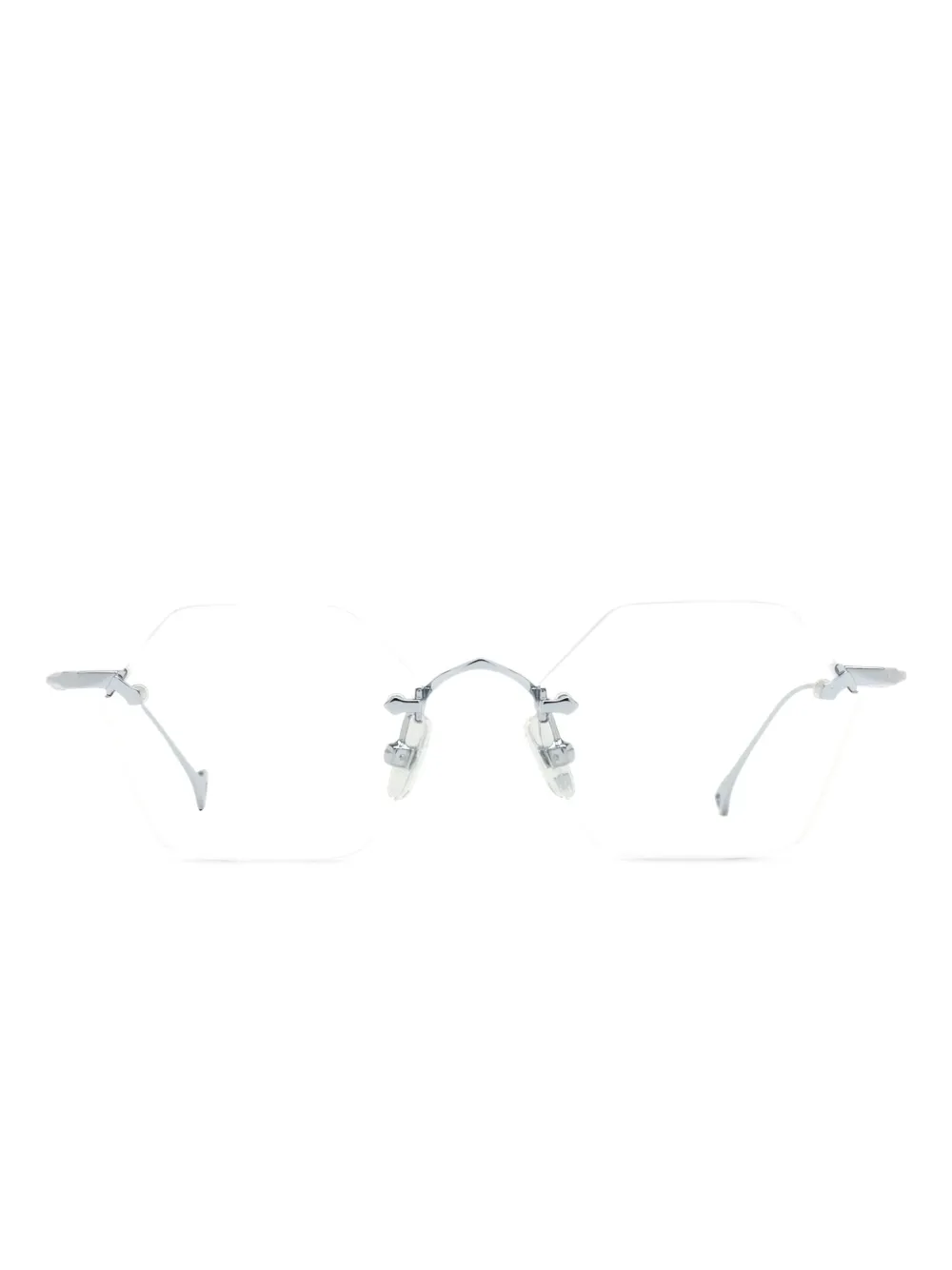 Eyepetizer geometric-frame glasses | Silver | Image 1