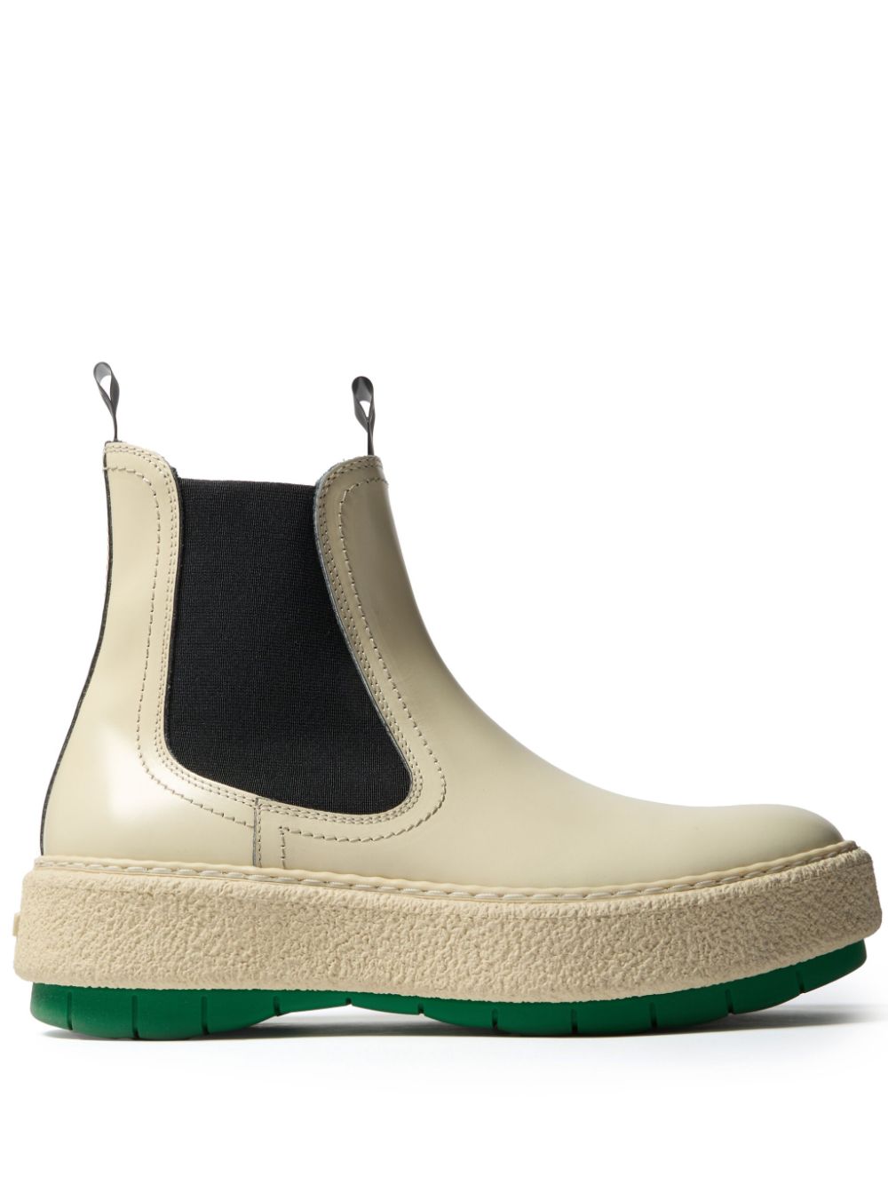 Shop Sunnei Cemento Chelsea Boots In White