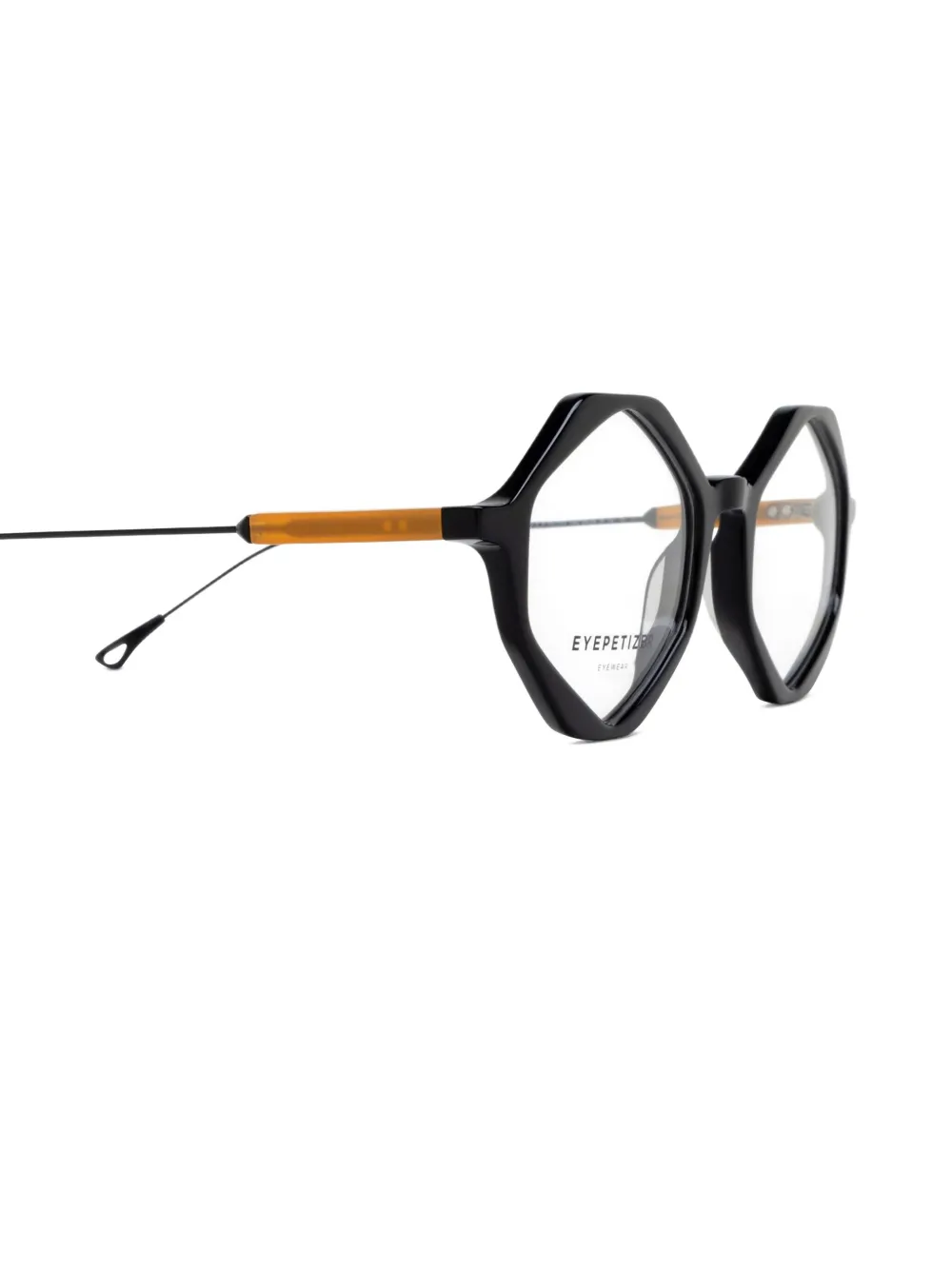 Eyepetizer Bril met geometrisch montuur Zwart