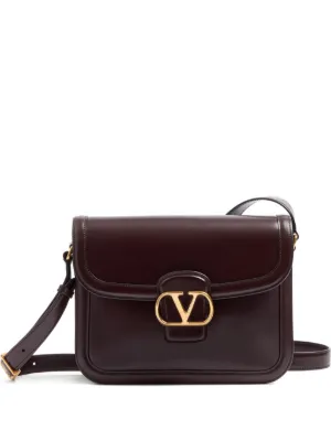 Valentino Garavani 9to5 Leather Shoulder Bag | Black | FARFETCH