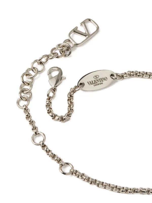 ブレスレット Valentino Garavani VLOGO SIGNATURE BRACELET Valentino Garavani Vlogo Signature Bracelet In Cotton And