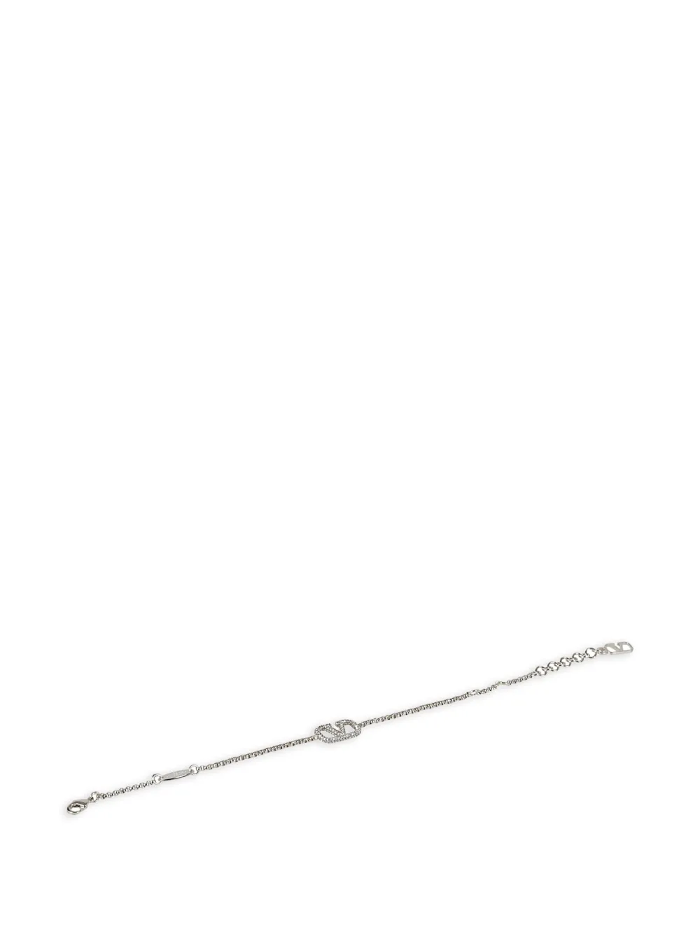 Valentino Garavani Bracciale VLogo Signature con cristalli - 68S