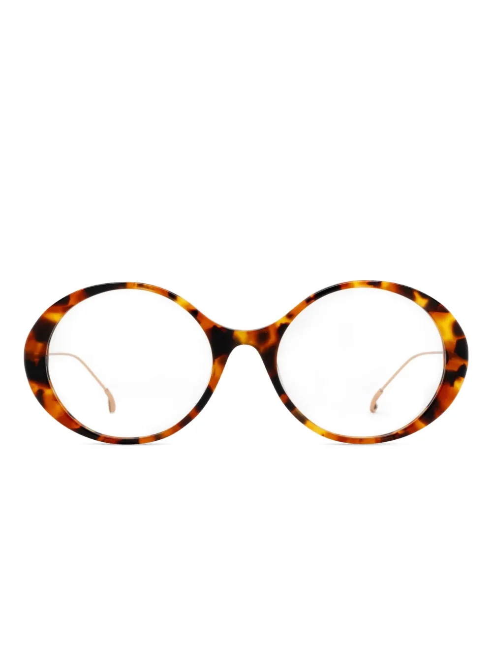 Eyepetizer tortoiseshell-pattern round-frame glasses | Image 1