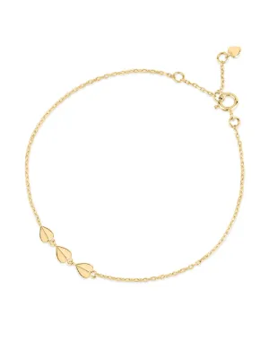 Monica Vinader Shimmer Chain ブレスレット 14Kイエローゴールド