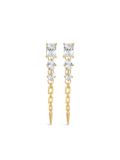 Dinny Hall sapphire-embellished drop earrings - Gold