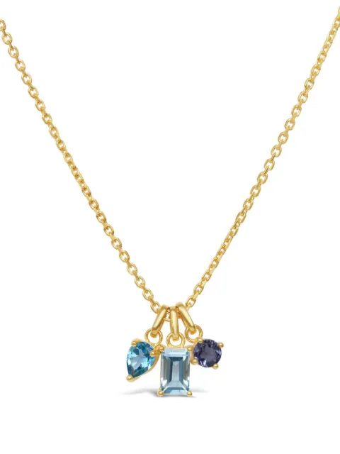 Dinny Hall collar con dije Trilogy y gemas