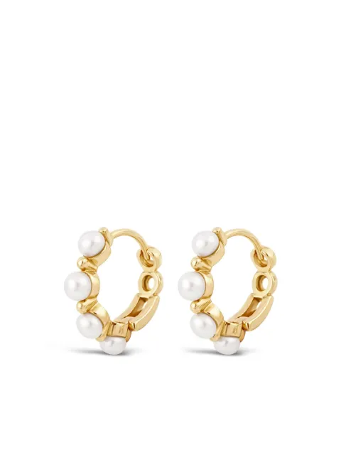 Dinny Hall 9kt recycled yellow gold Shuga pearl earrings