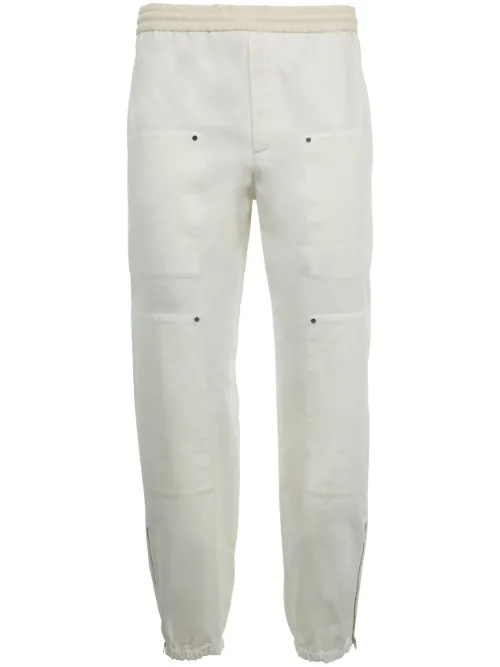 Pantalon à logo brodé - Moncler - Modalova