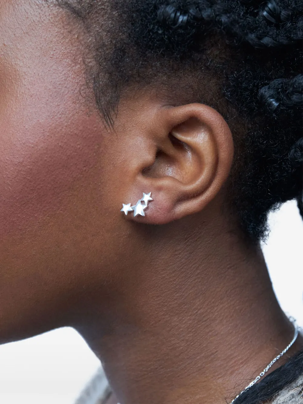 DINNY HALL BIJOU STAR TRIO STUD EARRINGS