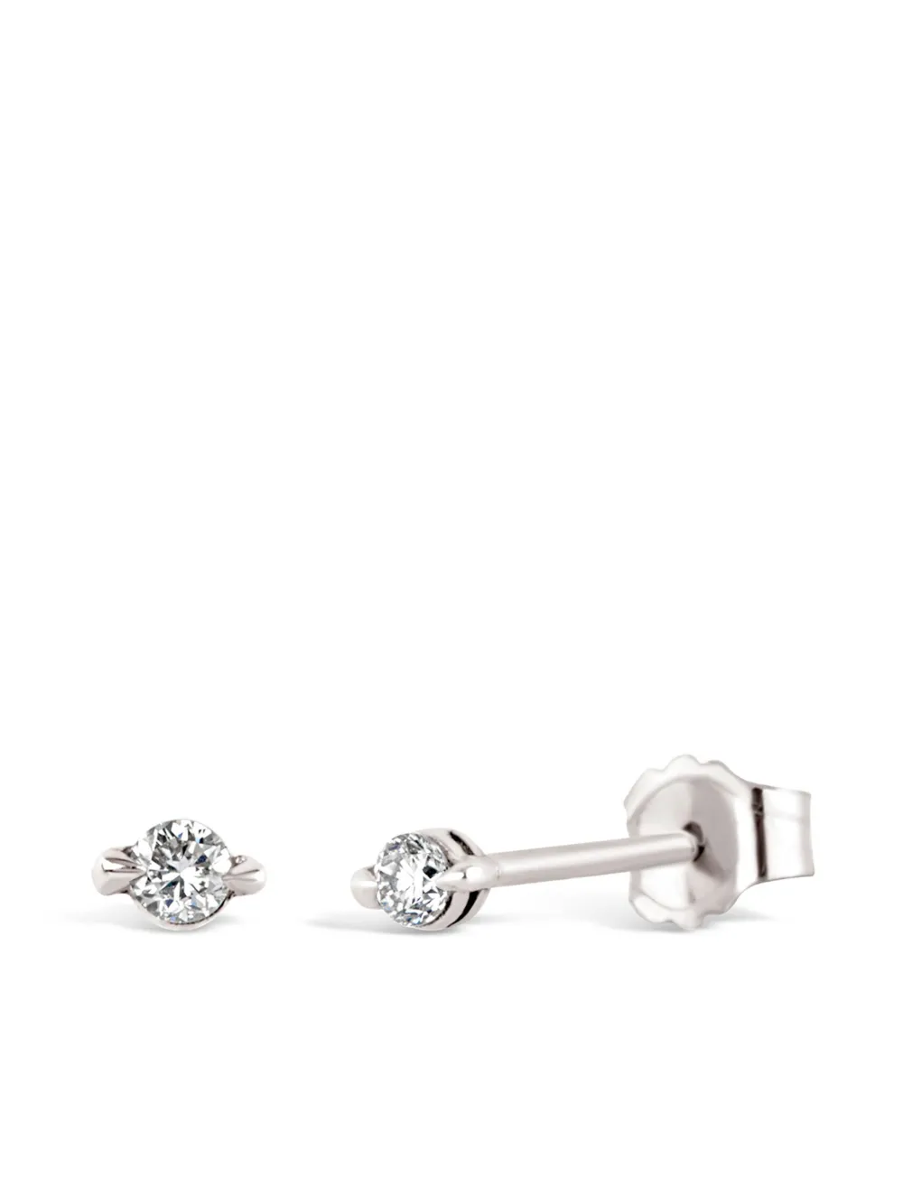 Dinny Hall aretes Shuga en oro blanco de 9kt con diamantes | Joyas de lujo | Image 2