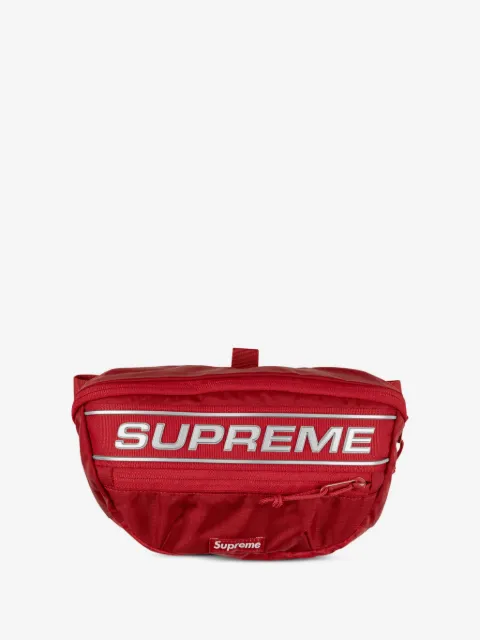 Supreme cangurera con logo estampado