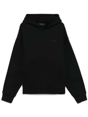 AMIRI logo-print Cotton Hoodie | Black | FARFETCH IN