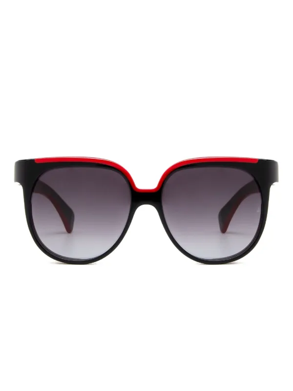 Jacques Marie Mage Cleveland Square Sunglasses in Black