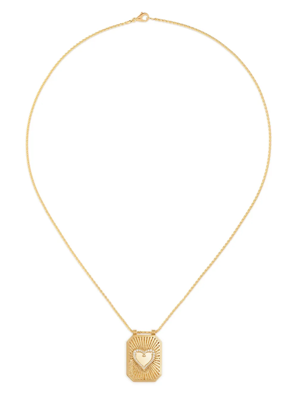 18K yellow gold Heart Scapular necklace