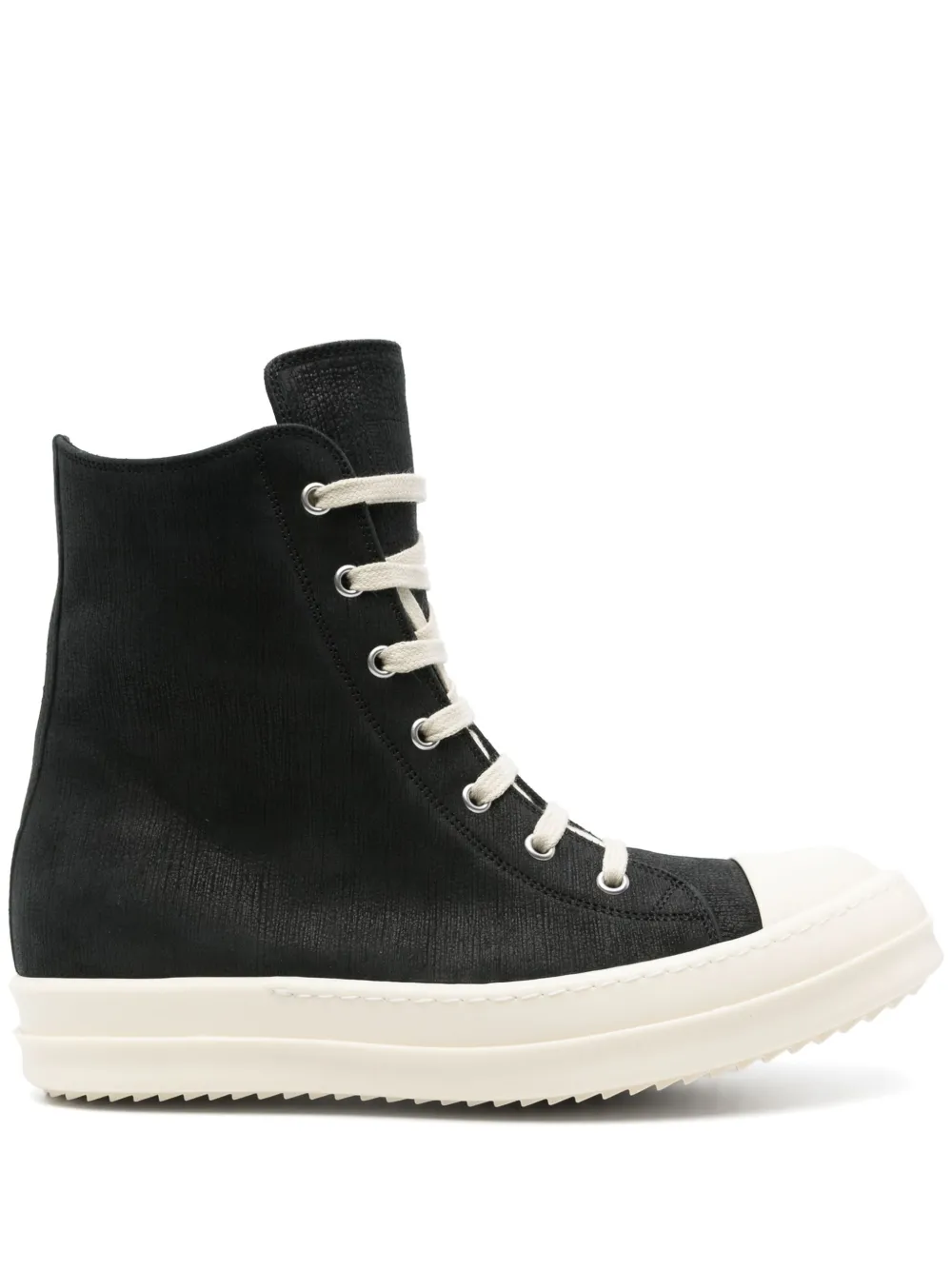 Rick Owens leather sneakers Black