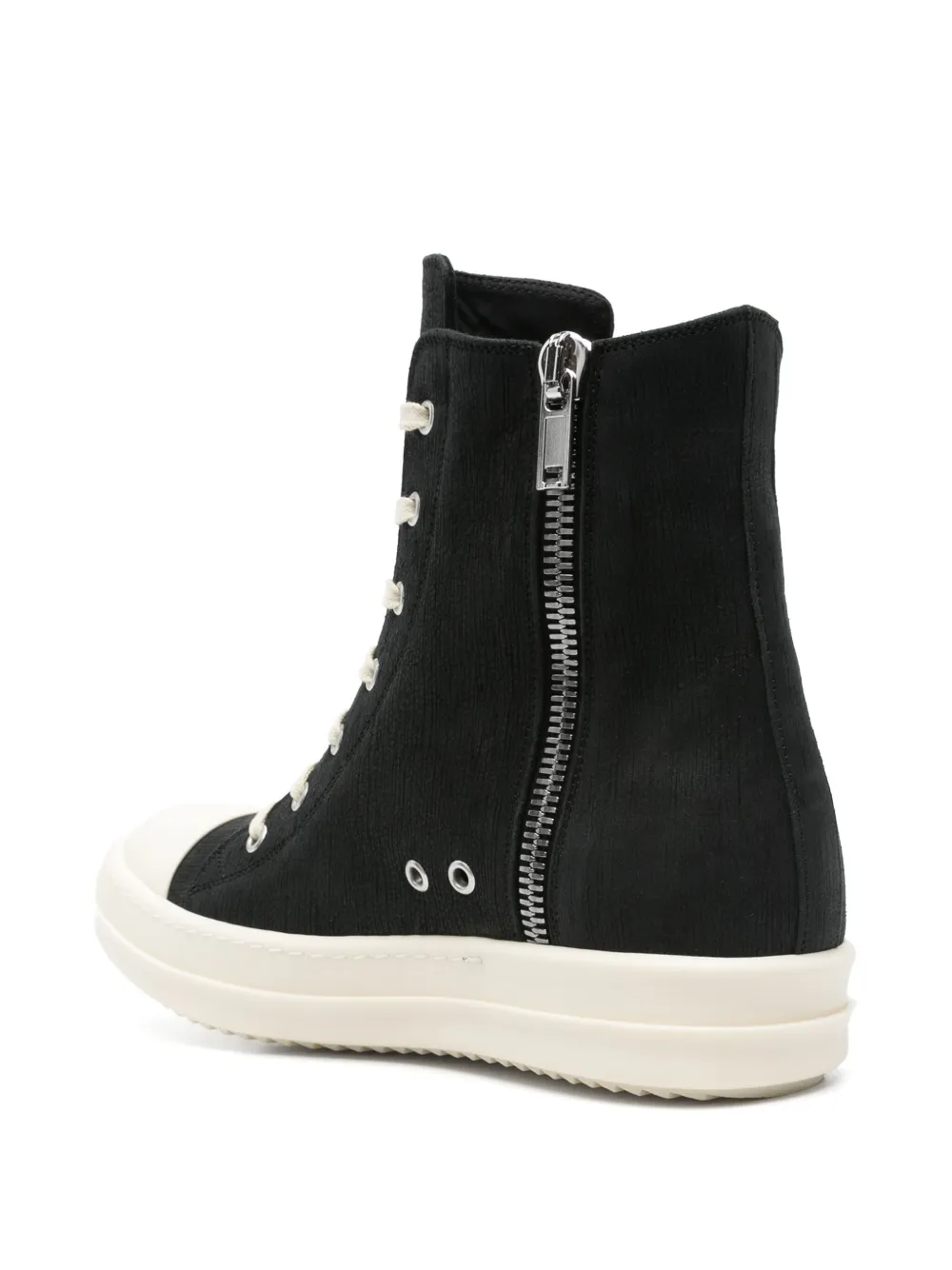 Rick Owens leather sneakers Black