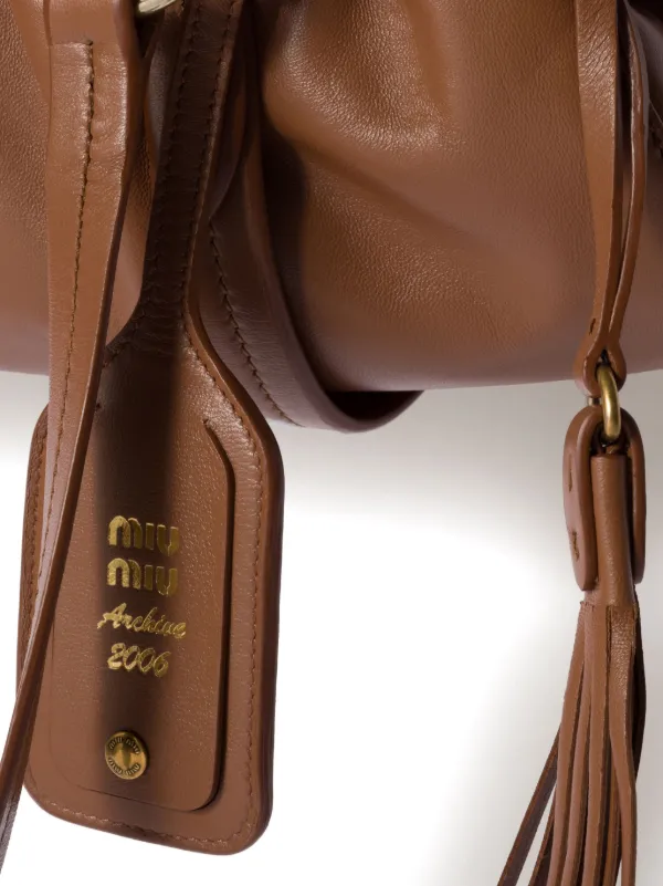 Miu Miu Joie ショルダーバッグ | ブラウン | FARFETCH JP