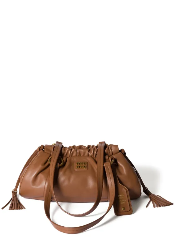 Miu Miu Joie ショルダーバッグ | ブラウン | FARFETCH JP