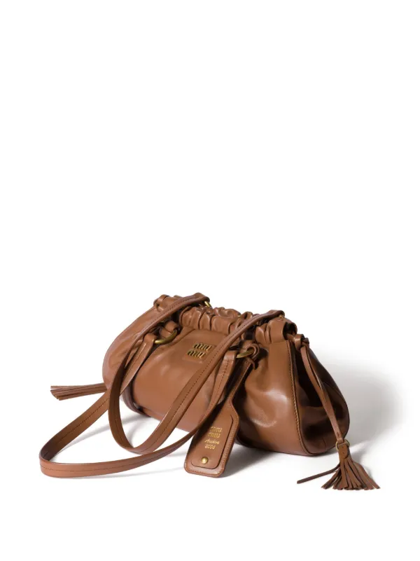 Miu Miu Beau ショルダーバッグ | ブラウン | FARFETCH JP