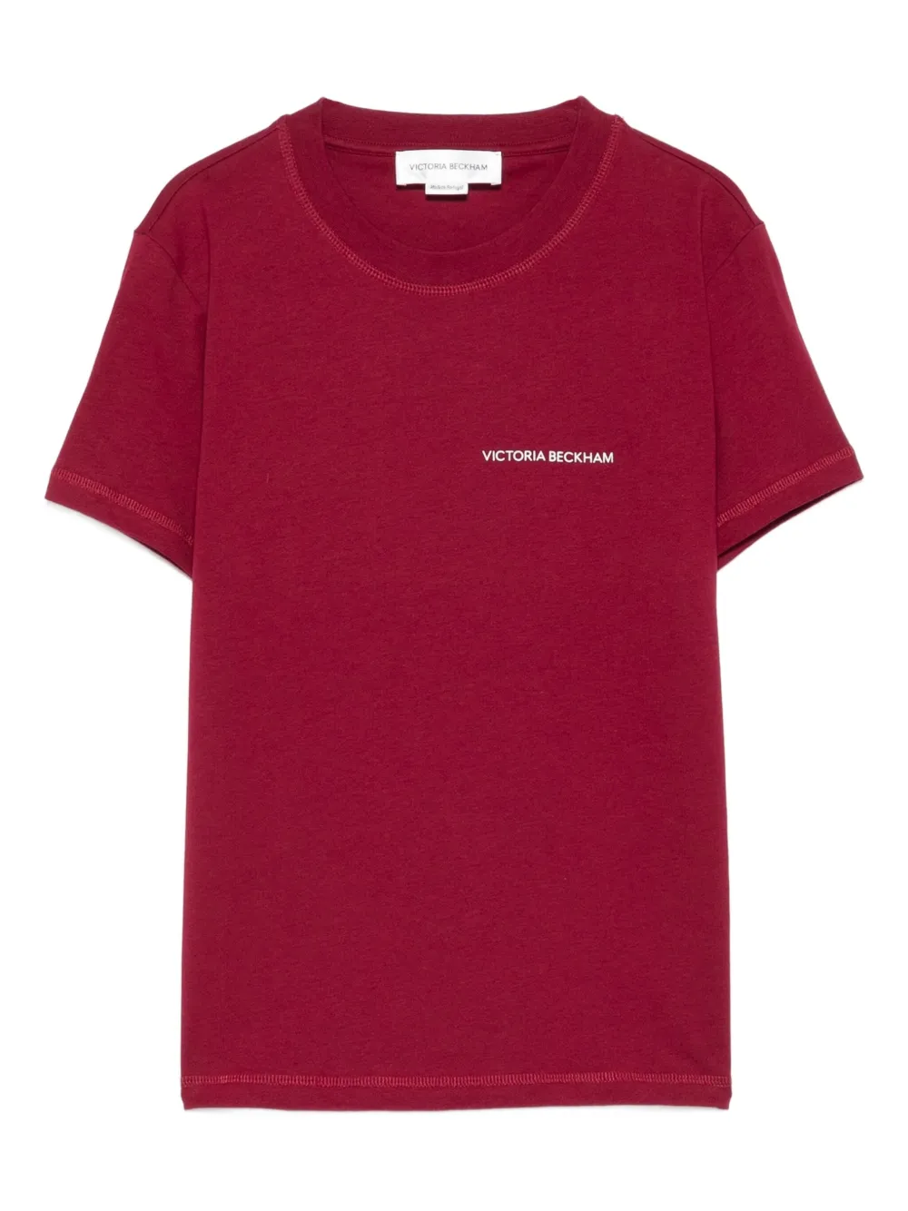 Victoria Beckham T-shirt met ronde hals Rood