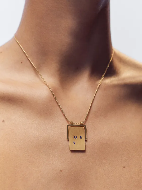 Marie Lichtenberg 18K Yellow Gold I Love You Spinner Scapular Necklace  Gold FARFETCH PH