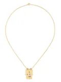 Marie Lichtenberg 18K yellow gold I Love You Spinner Scapular necklace