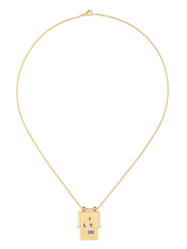 Marie Lichtenberg I Love You Spinner Scapular ネックレス 18K