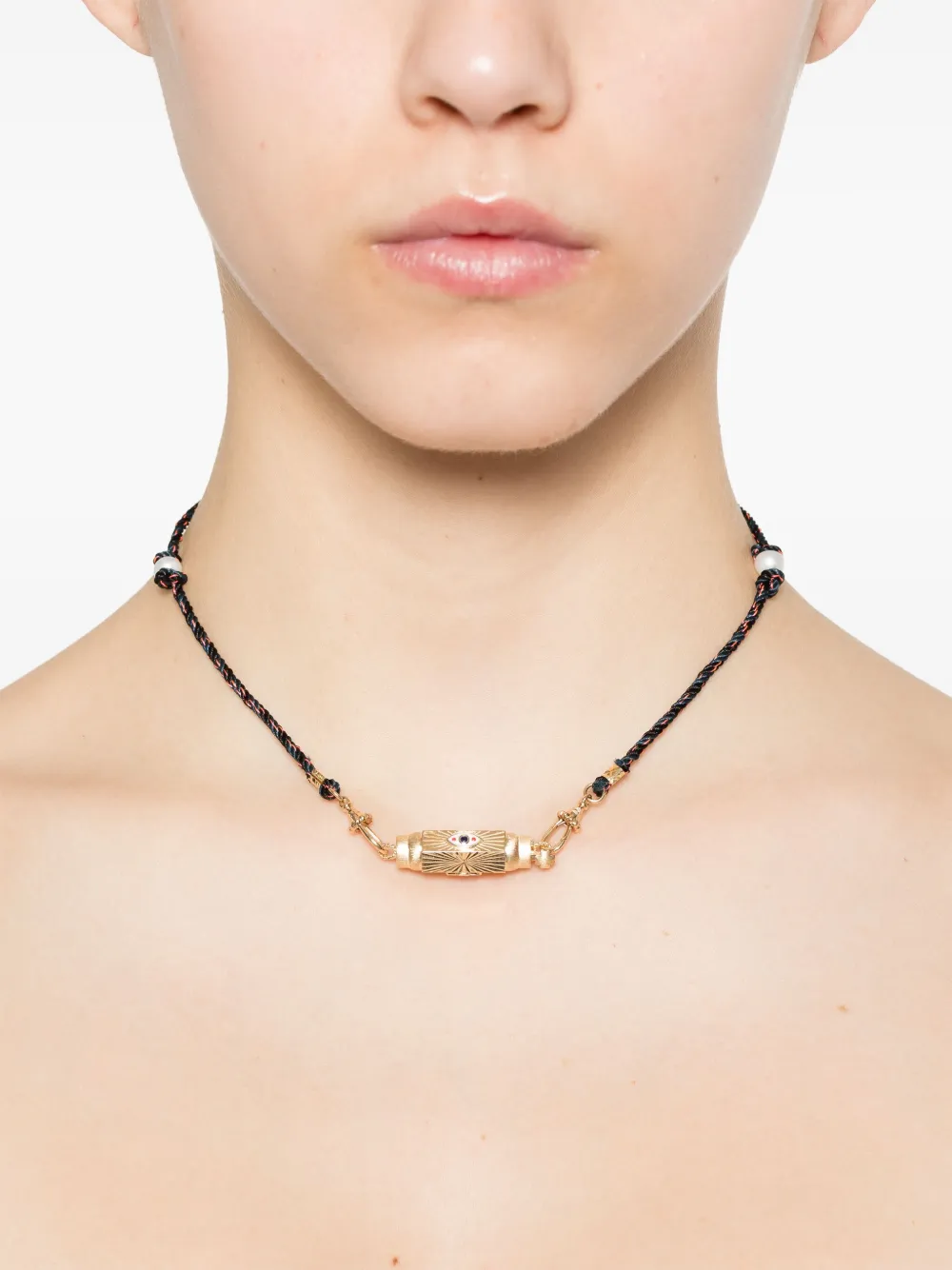 Marie Lichtenberg 14kt geelgouden Mauli choker halsketting