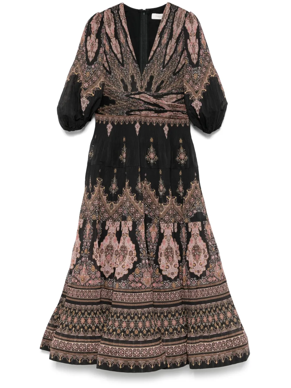 ZIMMERMANN pleated midi dress | Black | Image 1