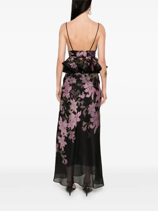 ZIMMERMANN Dawning Maxi Dress | Black | FARFETCH GE ZIMMERMANN Dawning Maxi Dress | Black | FARFETCH GE