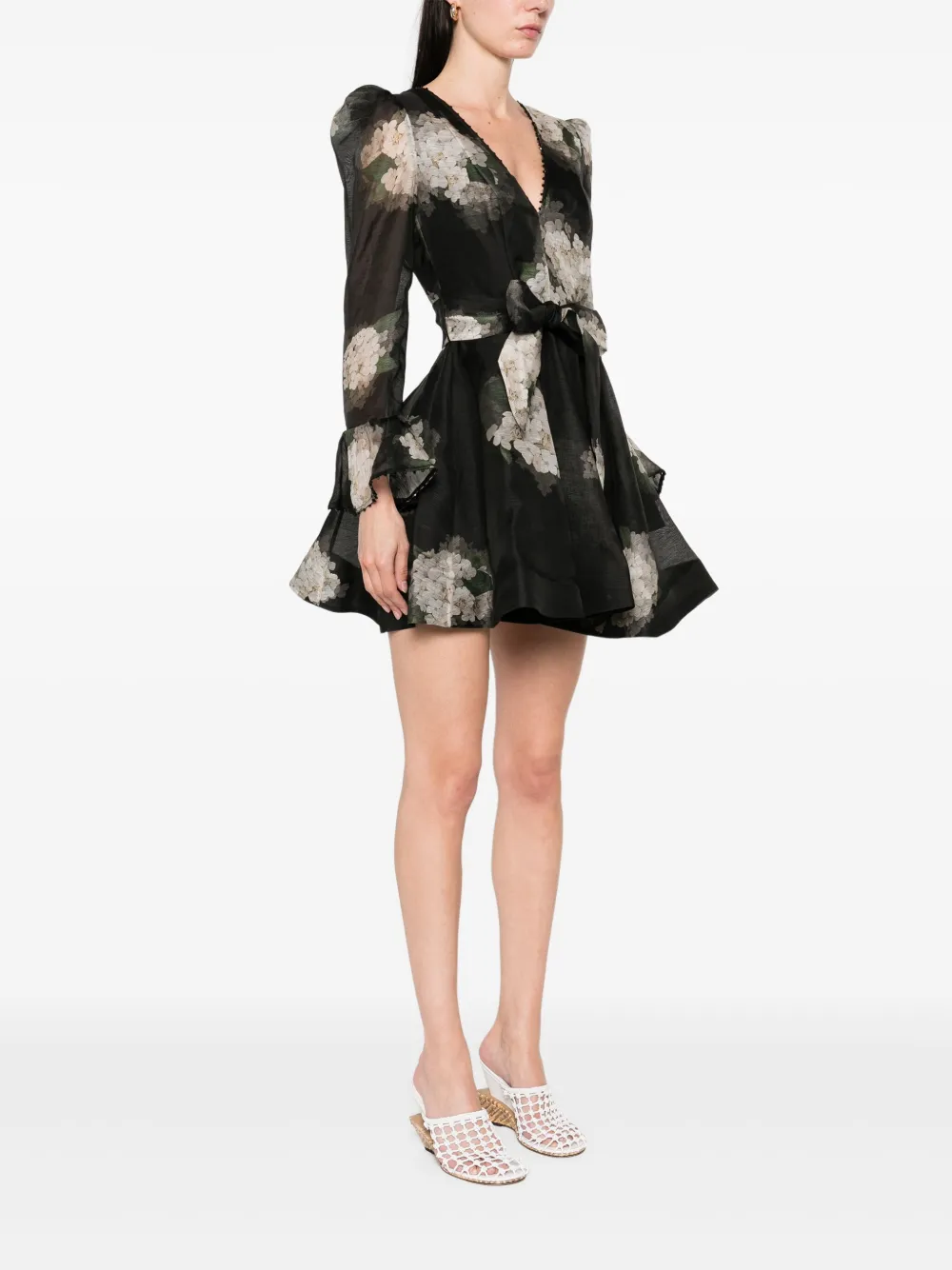ZIMMERMANN Balance mini-jurk Zwart