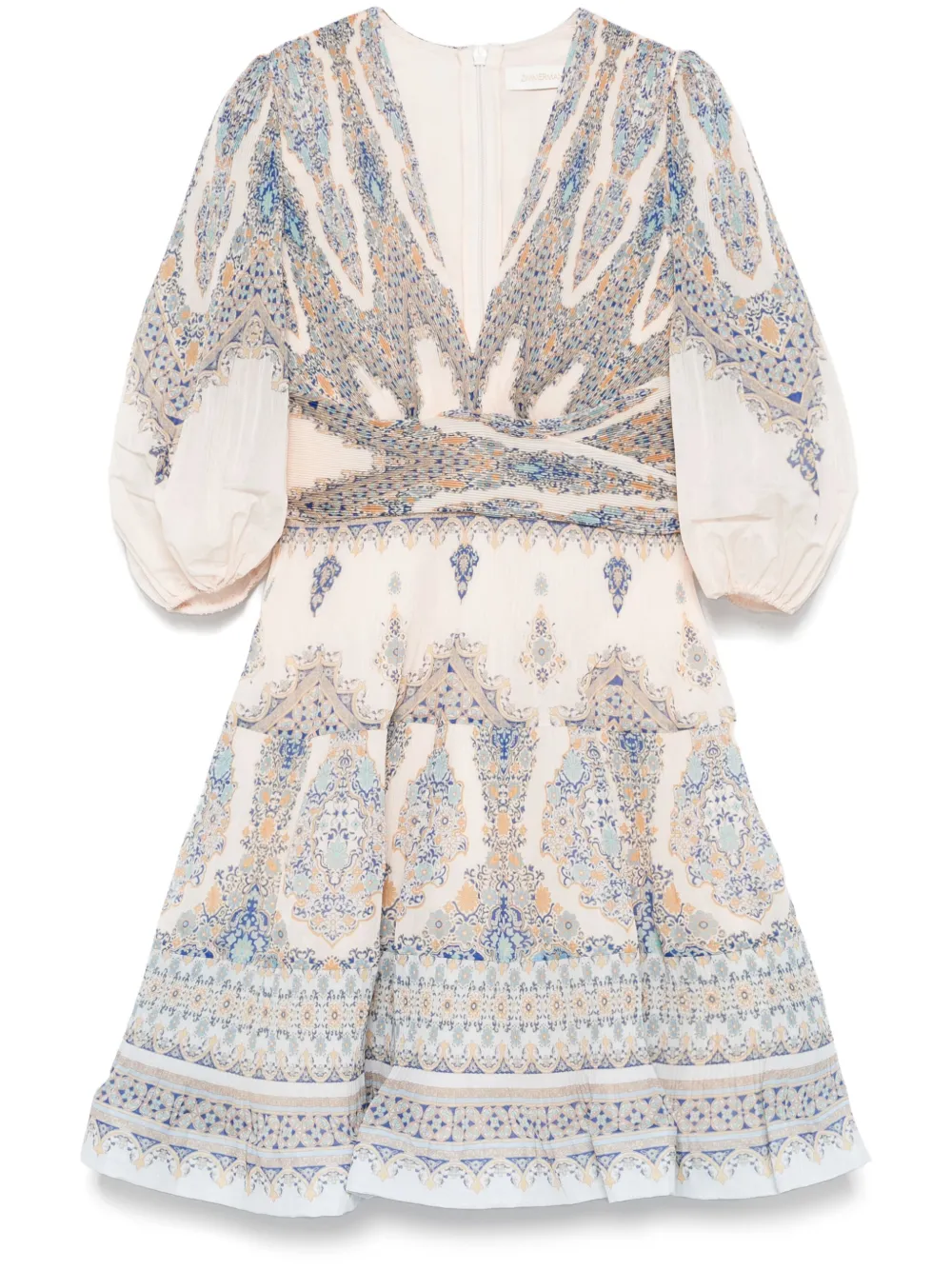 ZIMMERMANN Vestido com pregas | Neutro | Image 1