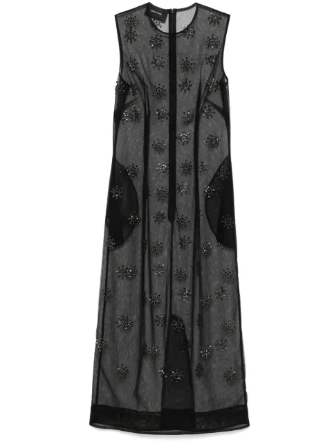 Simone Rocha crystal embellishment midi dress