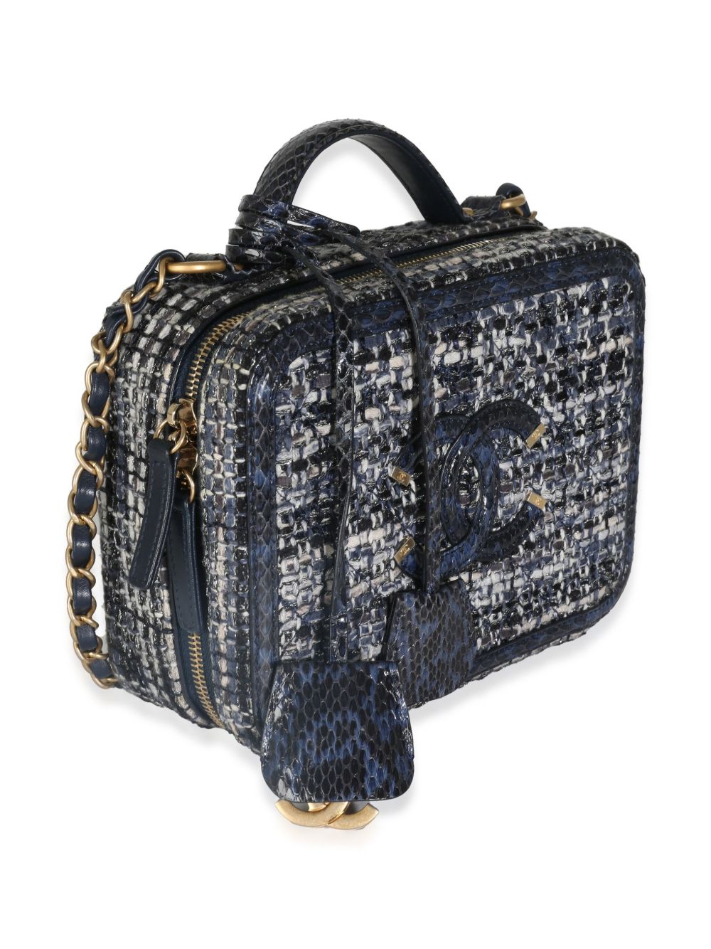 CHANEL 2018 CC tweed Vanity case Women