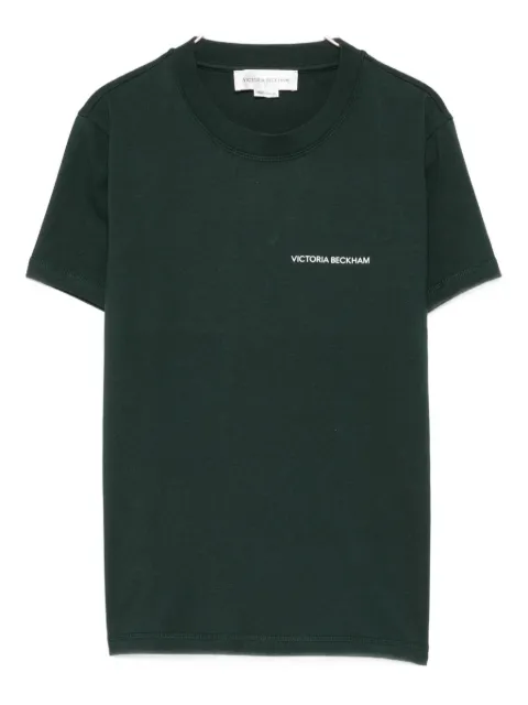 Victoria Beckham logo-embroidered cotton T-shirt