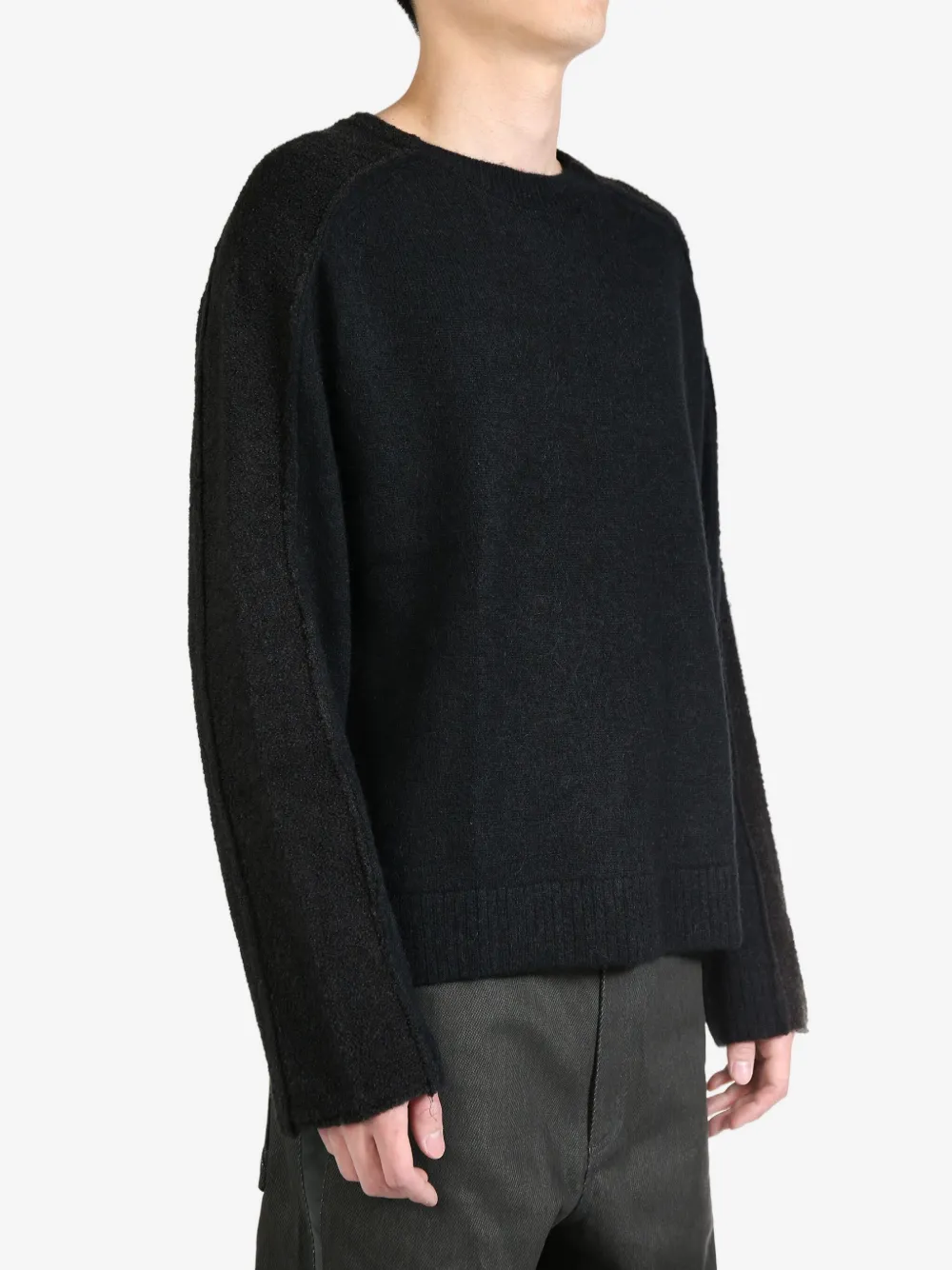 XLIM seam-detail sweater - Zwart