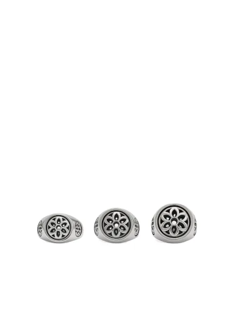 Good Art Hlywd small Club floral-embellished signet ring
